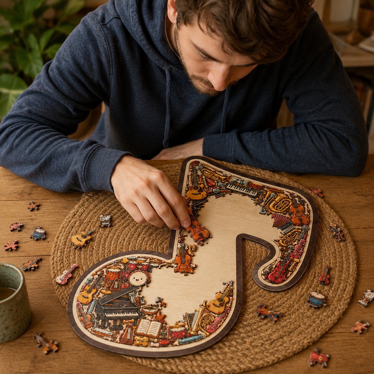 š„š¶Musical Note Instrument Jigsaw Puzzle Ornament