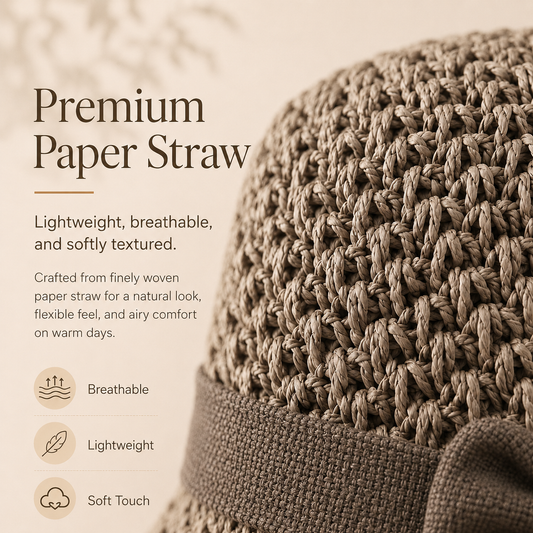 π₯β¨Handmade Retro Bow Straw Hat | Foldable Ultra Breathable Summer Essential