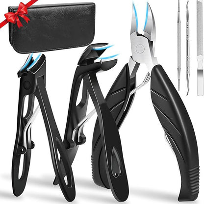 6-in-1 Heavy Duty Toenail Clipper Set for Thick & Ingrown Nails