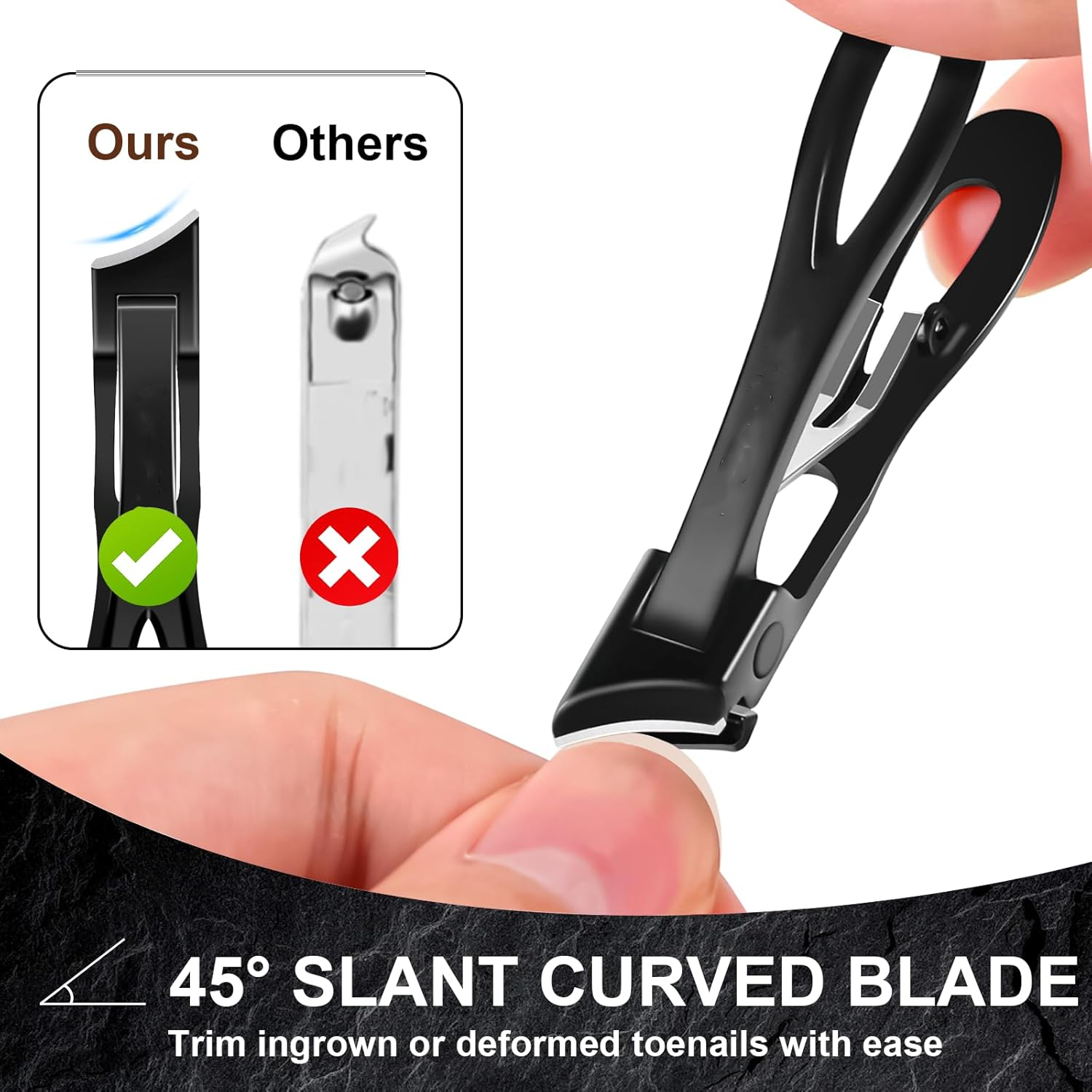 6-in-1 Heavy Duty Toenail Clipper Set for Thick & Ingrown Nails