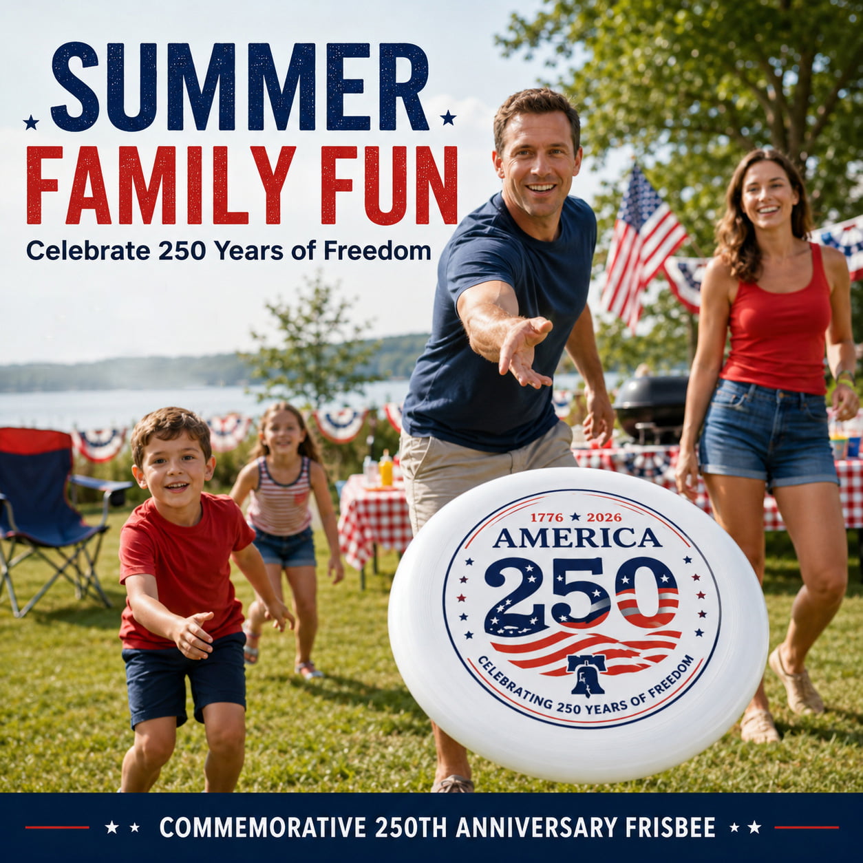 USA 250th Anniversary Commemorative Frisbee