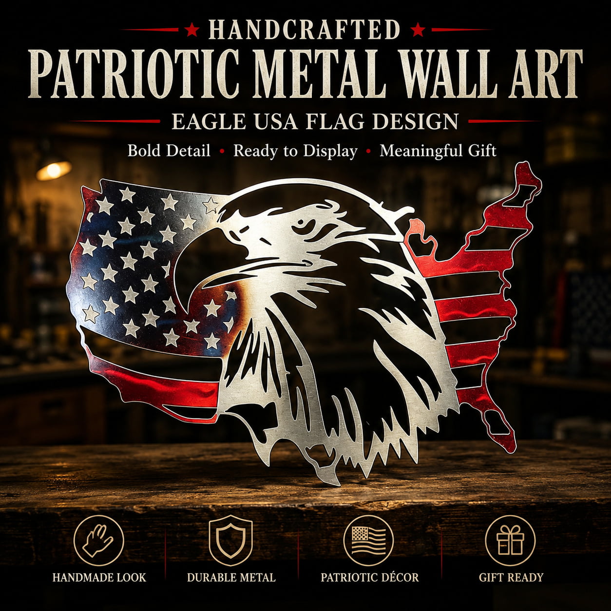 🔥Hot Sale 49% Off - Land of the Free Patriotic Wall Art Collection