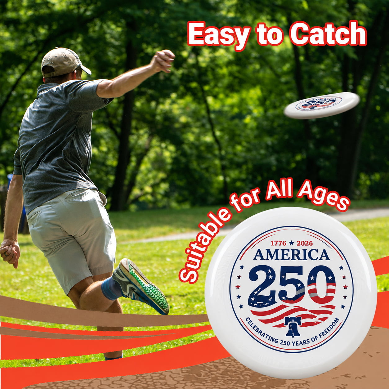 USA 250th Anniversary Commemorative Frisbee