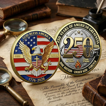 9PCS USA 250th Anniversary Commemorative Coin Gift Set