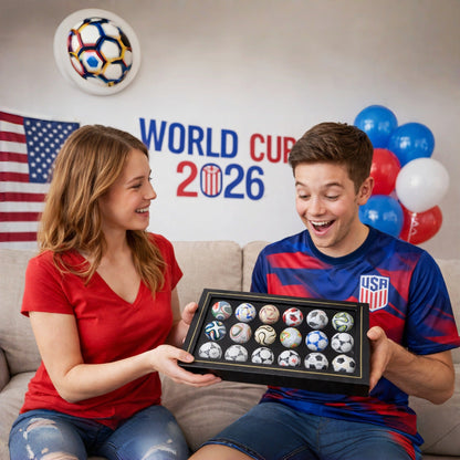 🔥🔥🔥2026 World Cup Sale – 🏆 Handcrafted Mini Soccer Ball Collection (1970–2026)