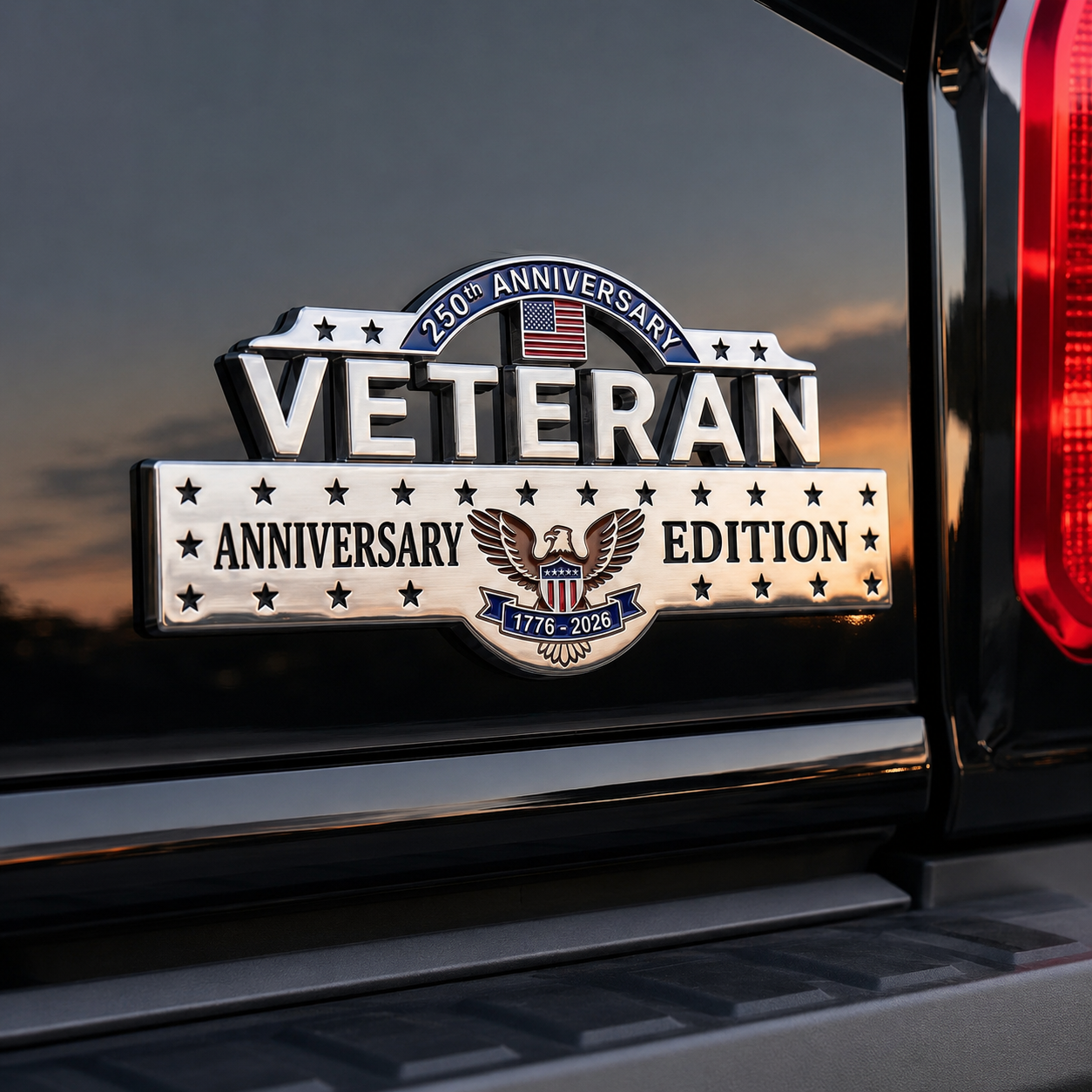 ★250th Anniversary Metal Flag Emblem★