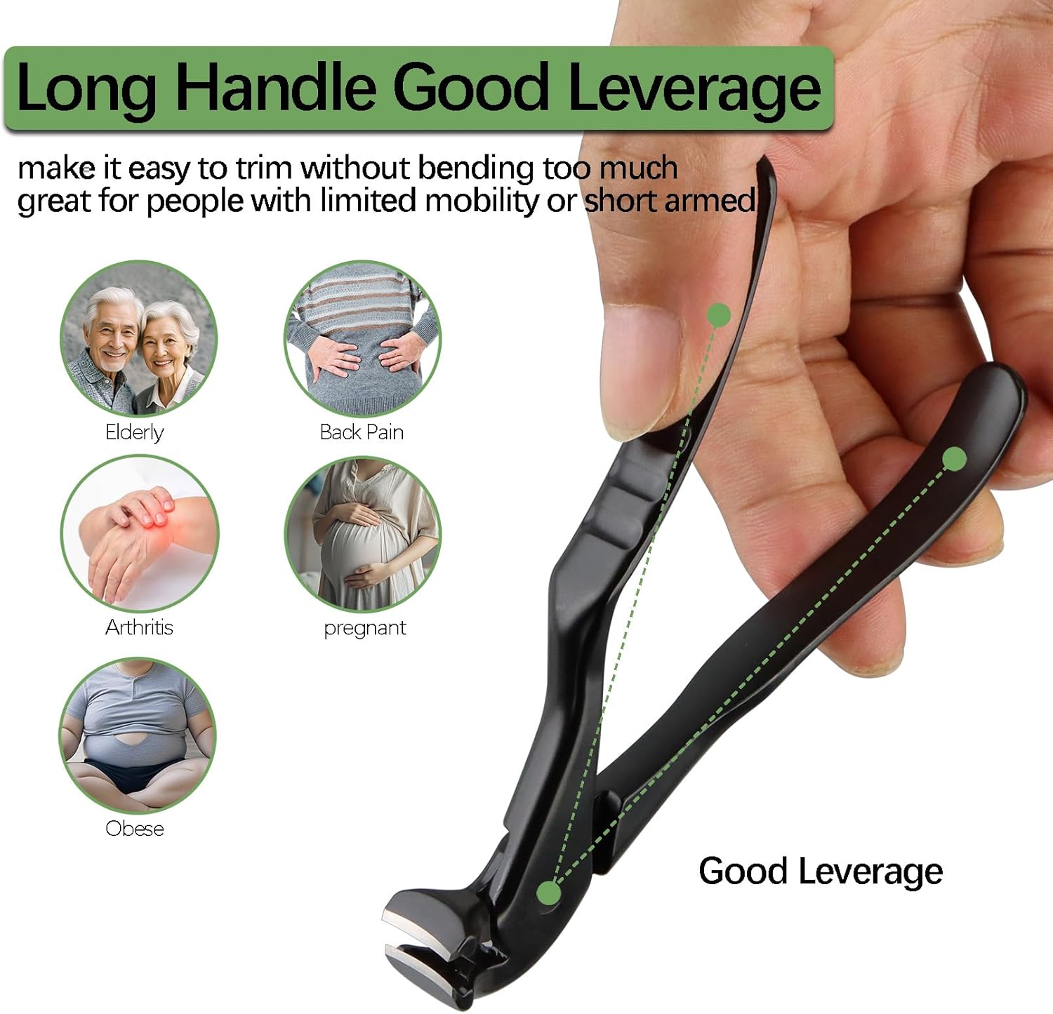 Ergonomic Nail Clipper for Seniors