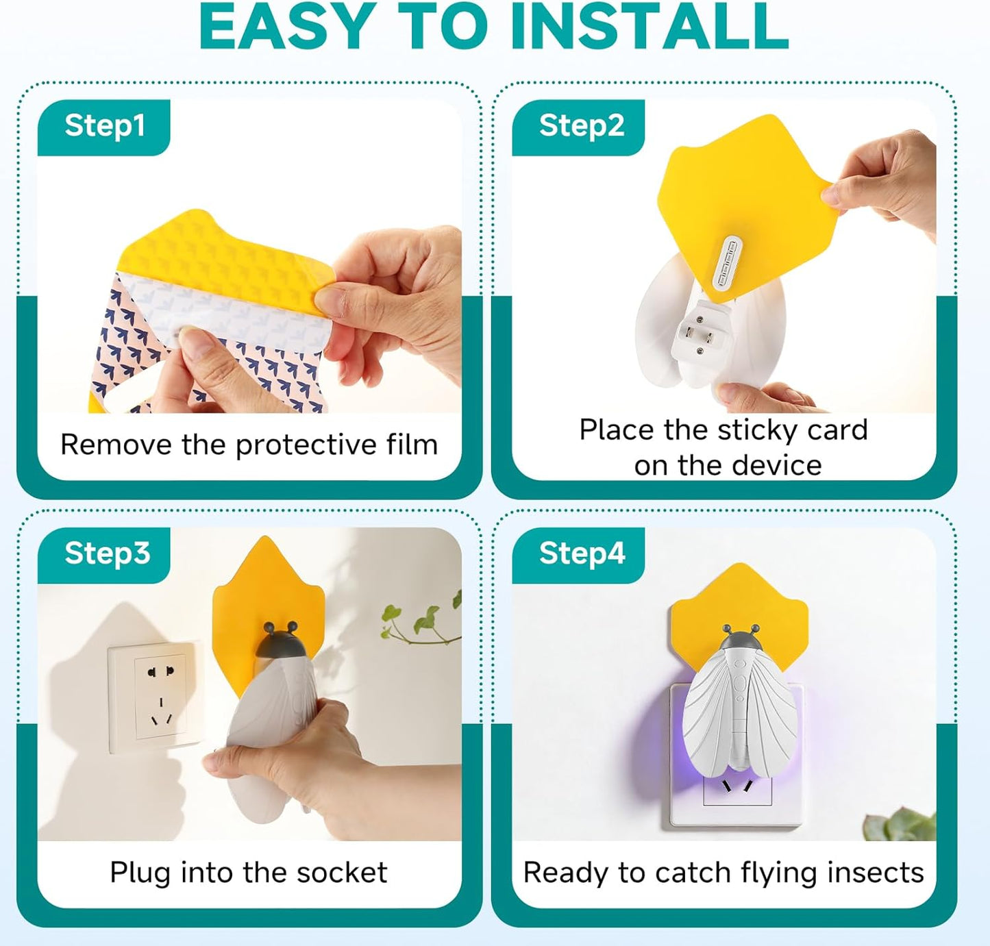 Silent and Safe Mosquito Killer and Fruit Fly Trap