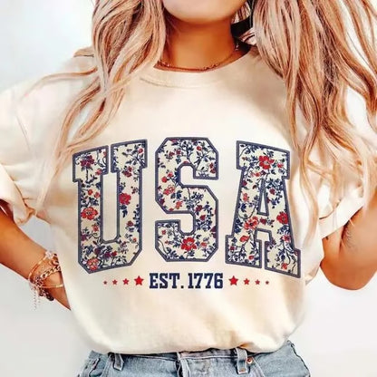 250th Anniversary USA Shirt Classic Design Oversized Patriotic Tee