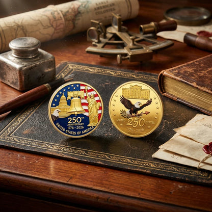 9PCS USA 250th Anniversary Commemorative Coin Gift Set