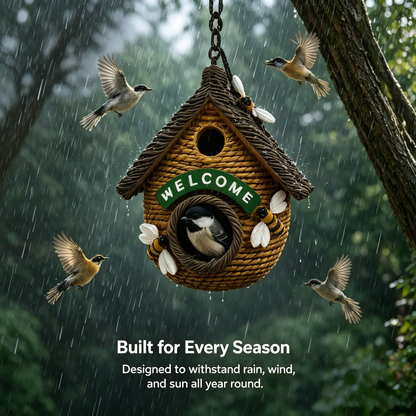 Charming Outdoor Birdhouse – Perfect for Garden Bird