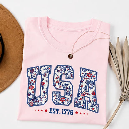 250th Anniversary USA Shirt Classic Design Oversized Patriotic Tee