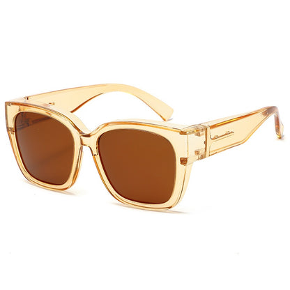 🕶️ Polarized Fit Over Sunglasses for Women – UV400 Protection Floral Frame Wear Over Prescription Glasses