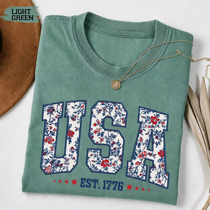 250th Anniversary USA Shirt Classic Design Oversized Patriotic Tee