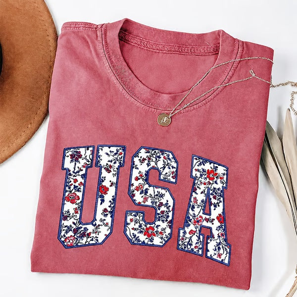 250th Anniversary USA Shirt Classic Design Oversized Patriotic Tee
