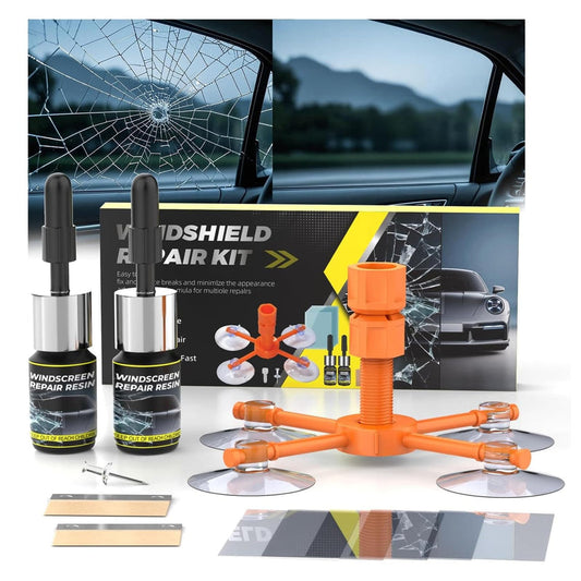 DIY Windshield Chip Repair Kit 2 Pack With UV Activated Resin
