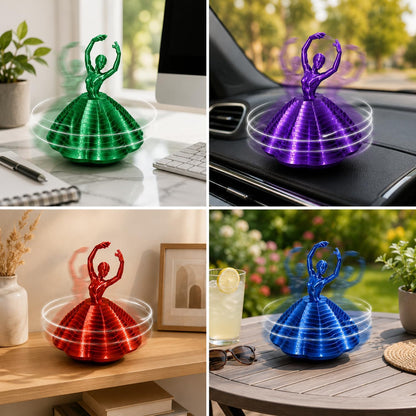 3D Printed Spinning Ballerina – Elegant Fidget Sculpture for Desk & Decor