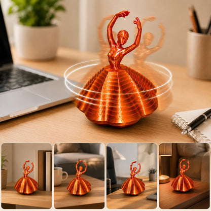 3D Printed Spinning Ballerina – Elegant Fidget Sculpture for Desk & Decor