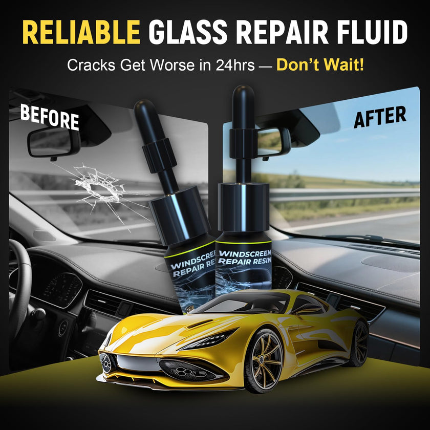 DIY Windshield Chip Repair Kit 2 Pack With UV Activated Resin