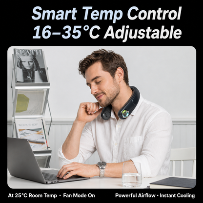 Portable Neck Air Conditioner Fan with TEC Cooling