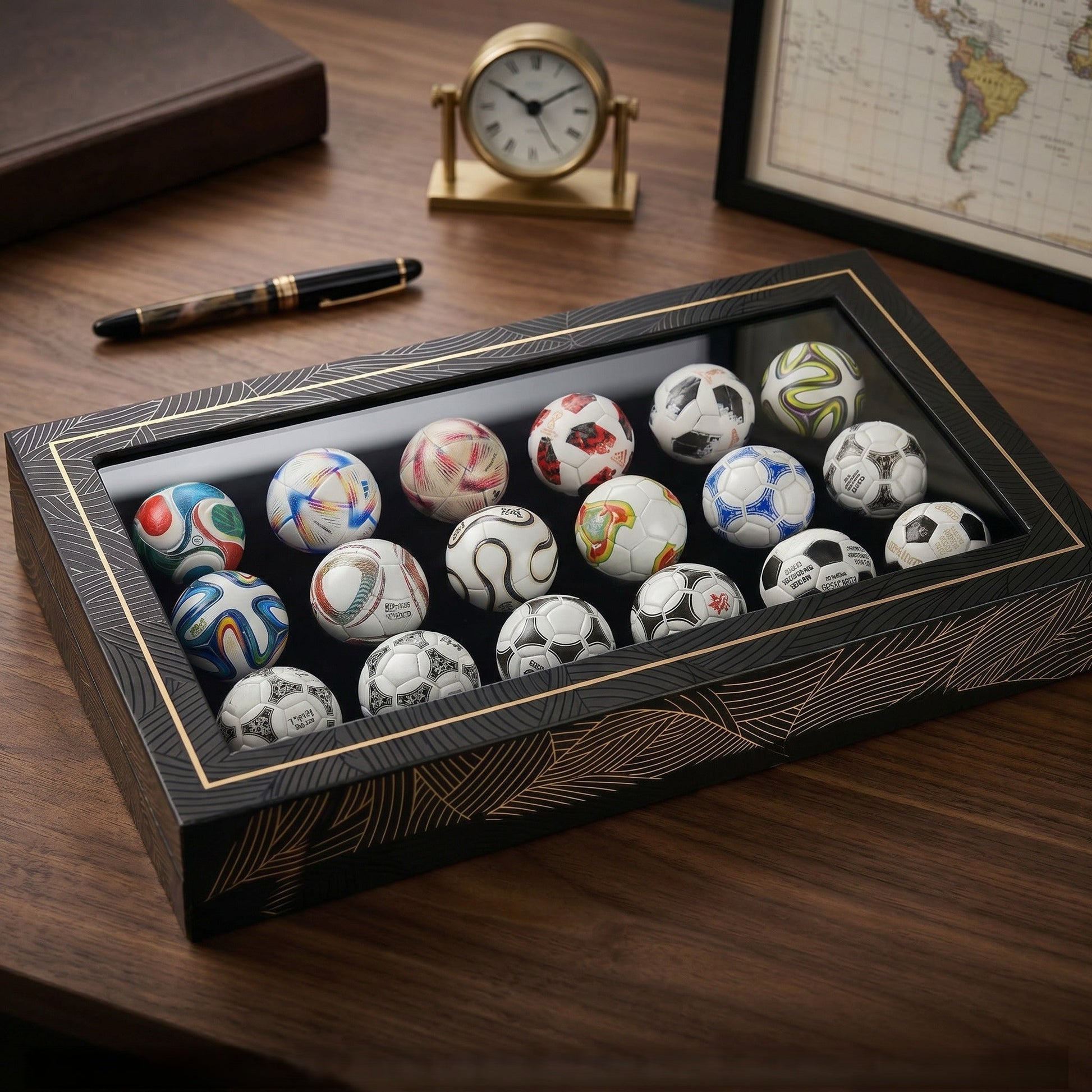 🔥🔥🔥2026 World Cup Sale – 🏆 Handcrafted Mini Soccer Ball Collection (1970–2026)