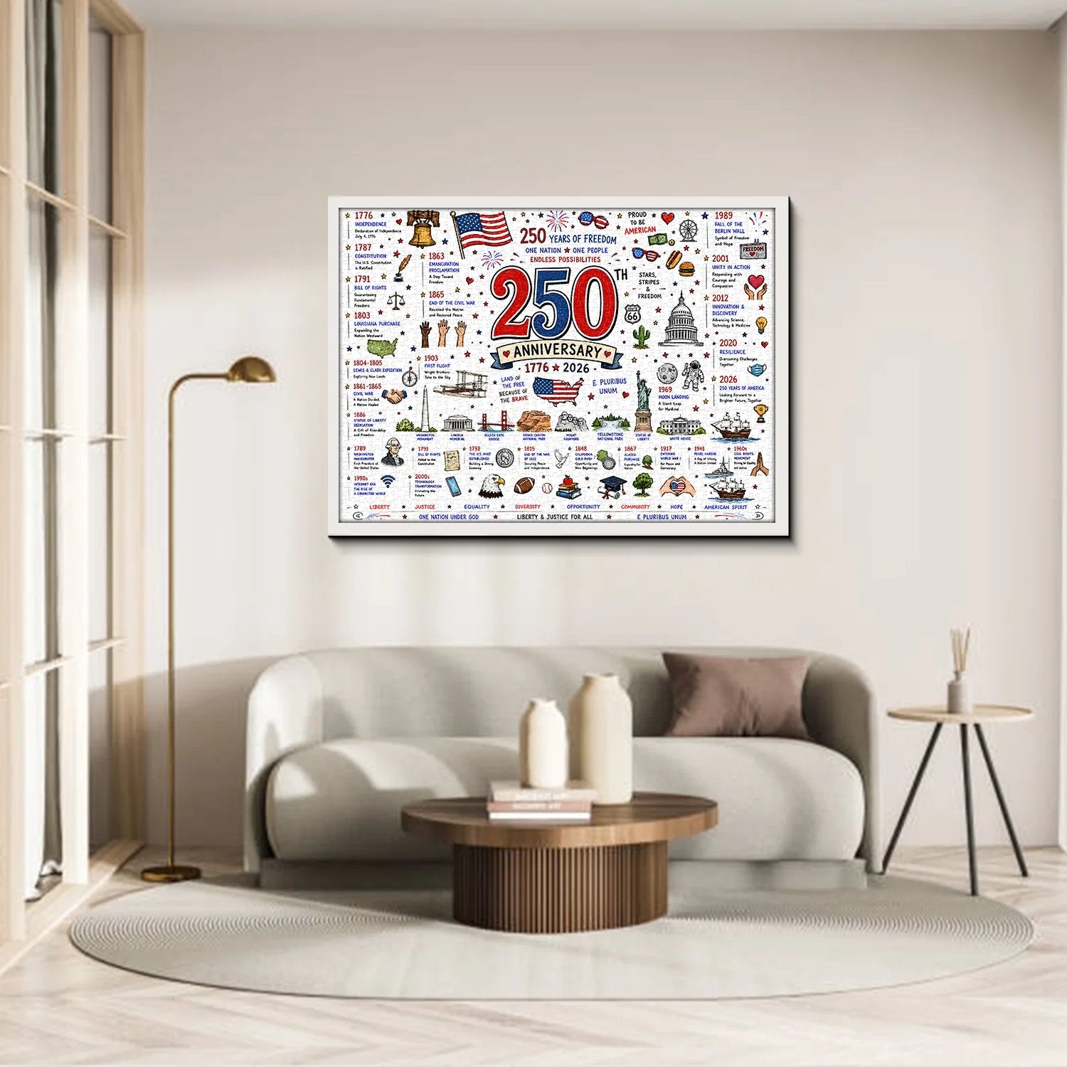 🧩 Patriotic America Jigsaw Puzzle 1000 Pieces 🎁