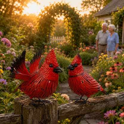 Cardinal Garden Decor Set 🐦❤