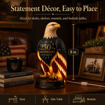 🗽USA 250th Anniversary Patriotic Eagle Light