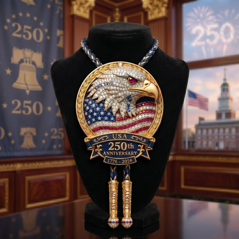🦅 USA 250th Anniversary Eagle Bolo Tie