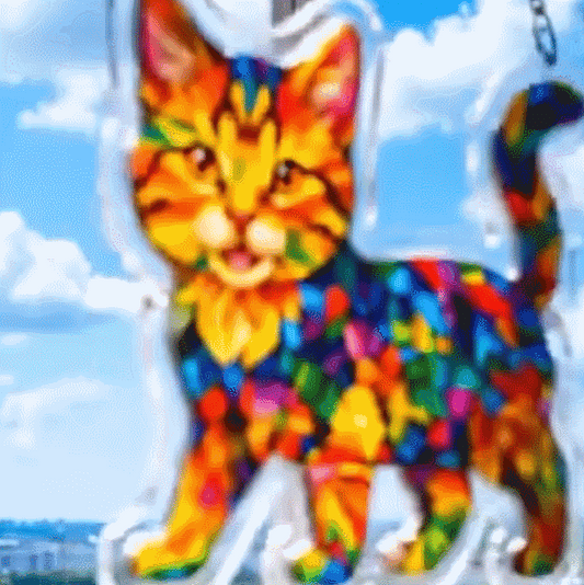 DIY Acrylic Cat Puzzle Suncatcher – Colorful Window Hanging Decor For Cat Lovers