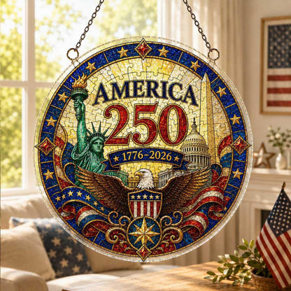 250th Anniversary Acrylic Puzzle Suncatcher Window Hanging