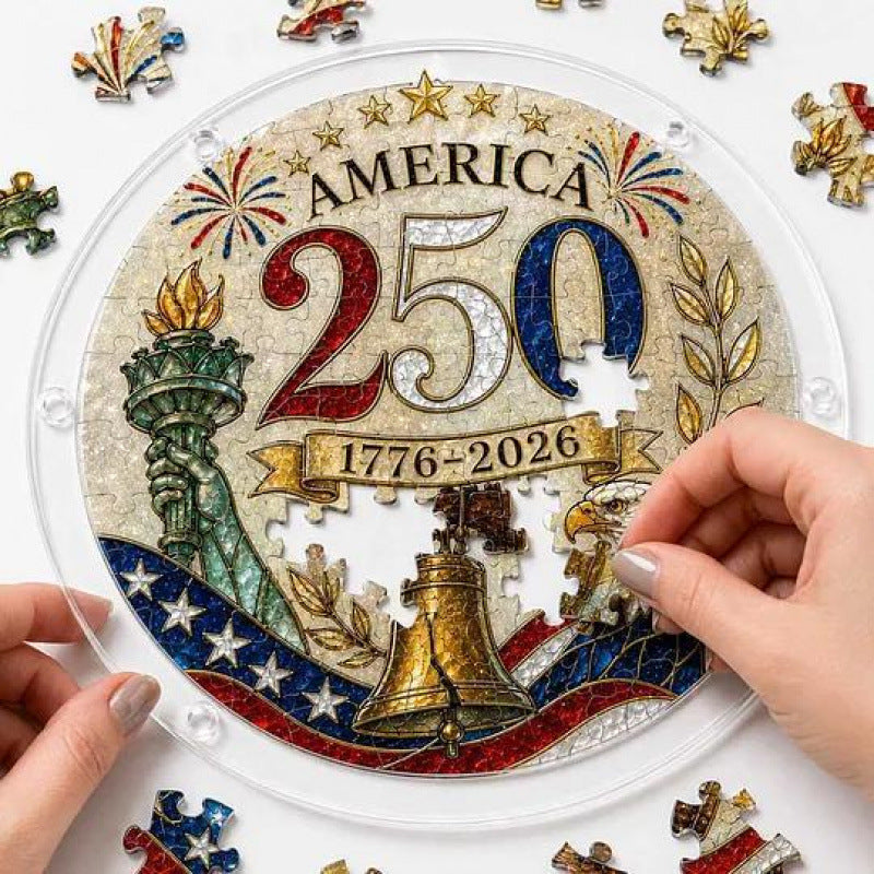 250th Anniversary Acrylic Puzzle Suncatcher Window Hanging
