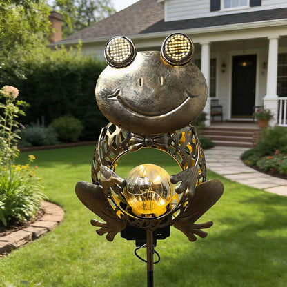 Dynamic Solar Animal Garden Stake Light 🐸🐱🦉