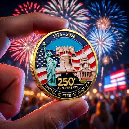 9PCS USA 250th Anniversary Commemorative Coin Gift Set