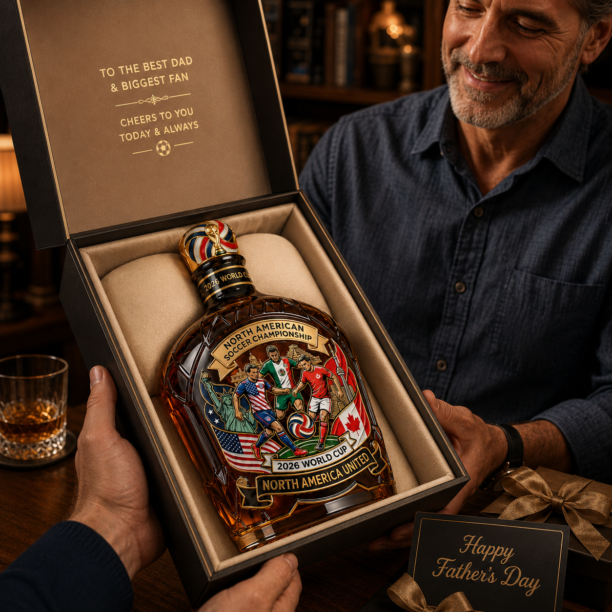 2026 North American Soccer Championship Host Cities Whiskey Bottle⚽