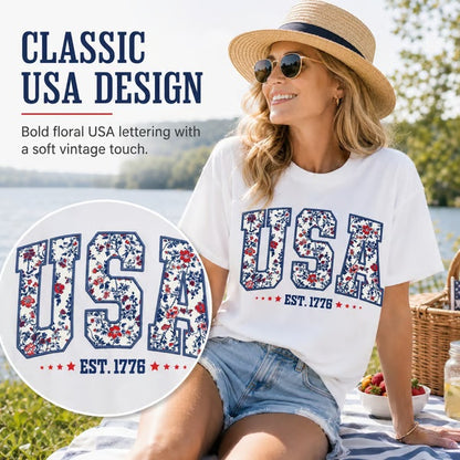 250th Anniversary USA Shirt Classic Design Oversized Patriotic Tee