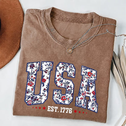 250th Anniversary USA Shirt Classic Design Oversized Patriotic Tee