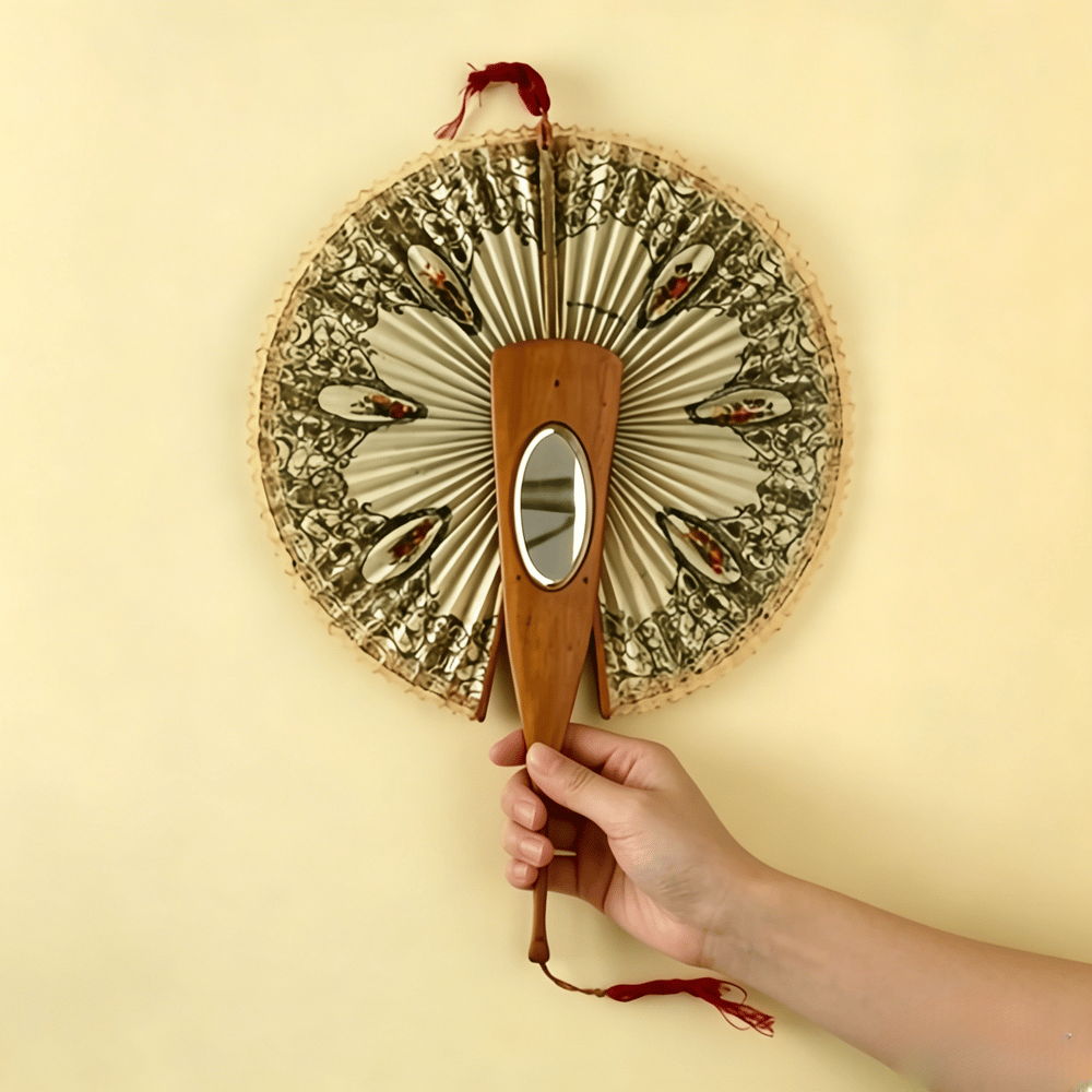 Antique Mirrored Mechanical Fan