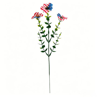 Red, White & Blue Artificial Violet Bouquet