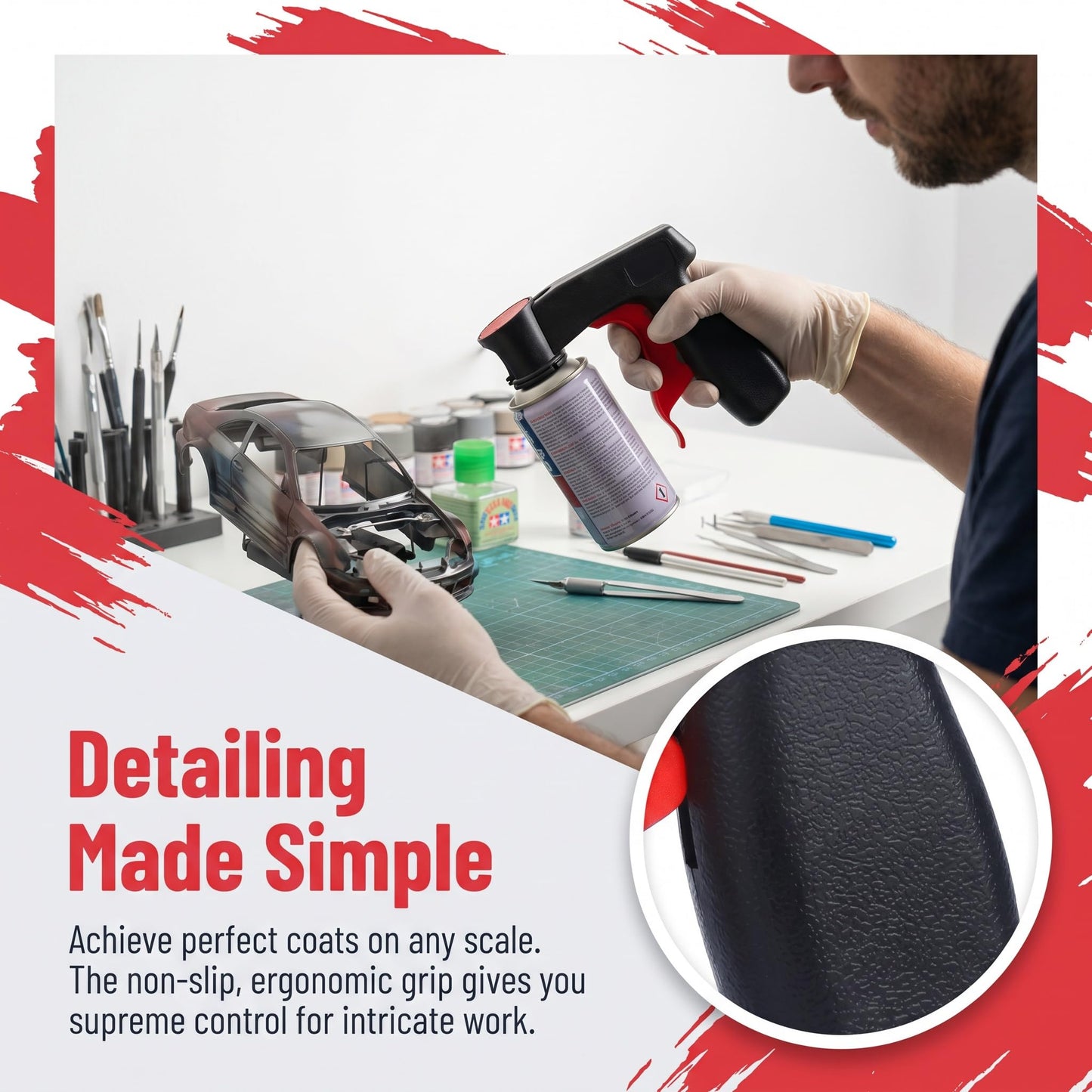 Portable Assisted Spray Painting Handle Tool