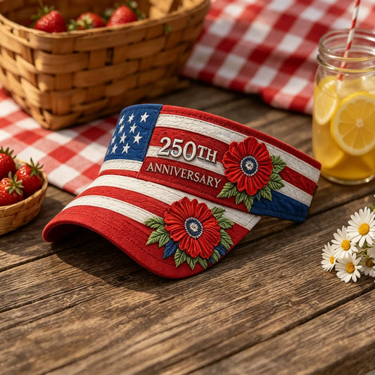 US 250th Anniversary Art Print Casual Tennis Cap