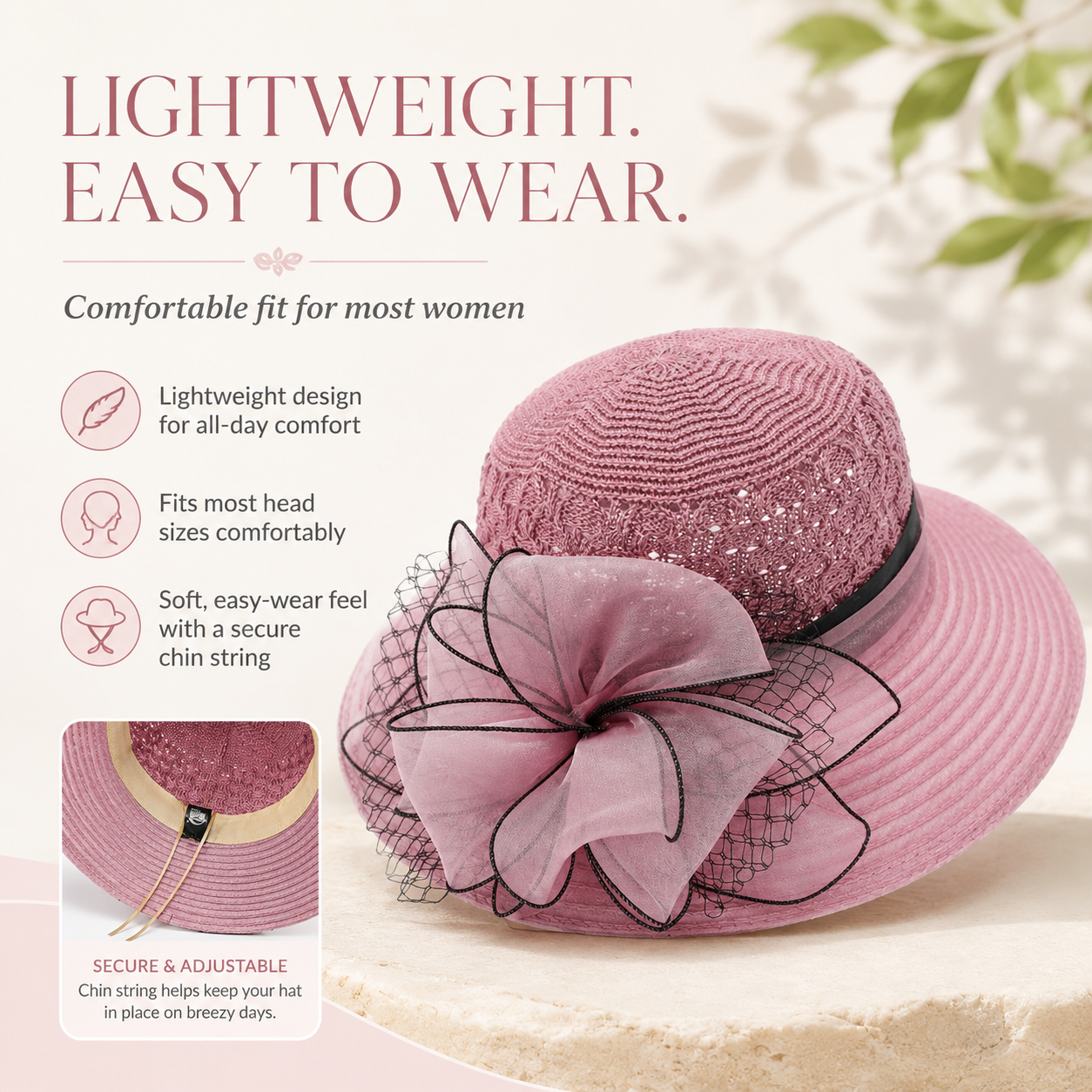 Women’s Summer Wide-Brim Sun Hat 👒