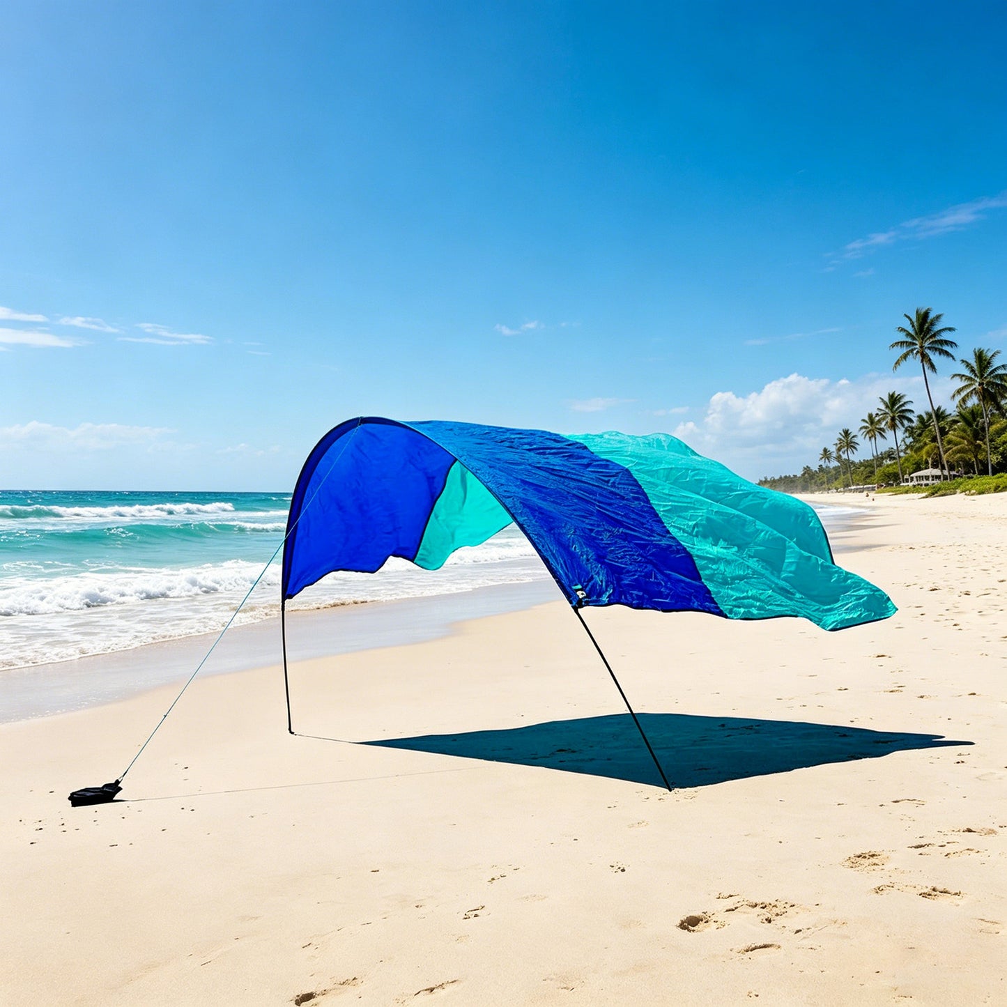 Wind‑Powered Beach Tent Shade Canopy