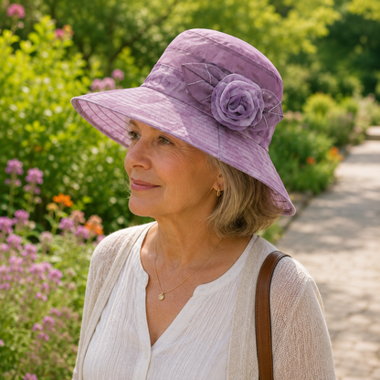 Women’s Ice-Silk Wide Brim Sun Hat 🌸